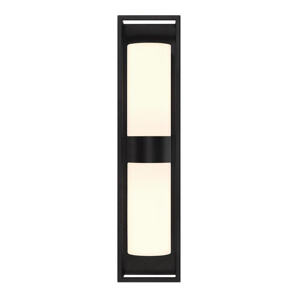Eurofase Satin Black 60W 2-Light 23-1/4 in. Outdoor Wall Sconce 