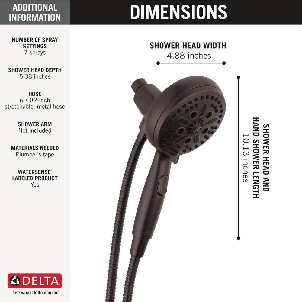 Delta Faucet Venetian Bronze Multi Function Hand Shower 