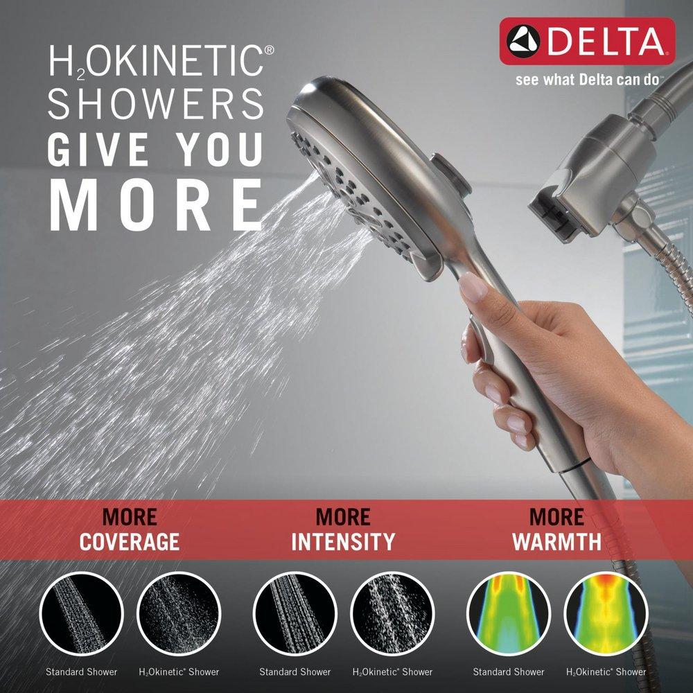 Delta Faucet Brilliance Stainless Multi Function Hand Shower 
