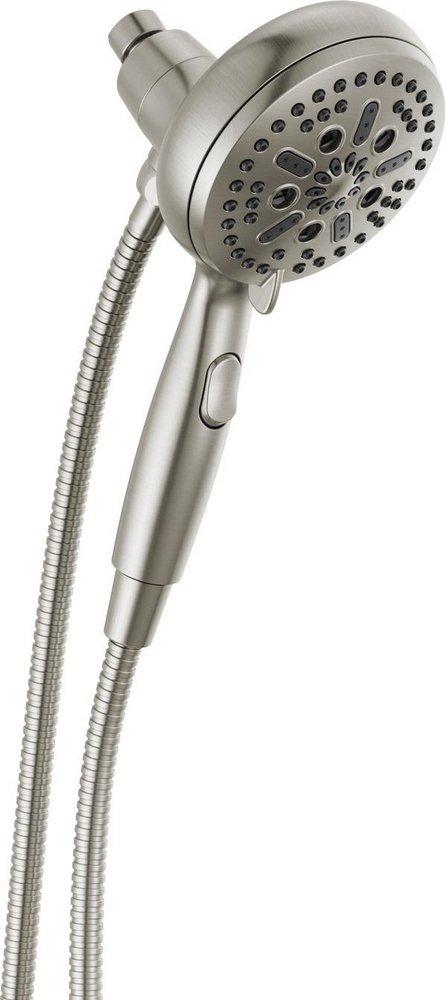 Delta Faucet Stainless Multi Function Full Body, Full Spray w/ Massage, H2Okinetic&reg; PowerDrench&trade; Spray, Massage, Pause, Shampoo Rinsing and Shampoo Rinsing with Massage Showerhead 