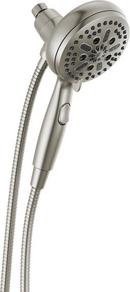 Delta Faucet Stainless Multi Function Full Body, Full Spray w/ Massage, H2Okinetic&reg; PowerDrench&trade; Spray, Massage, Pause, Shampoo Rinsing and Shampoo Rinsing with Massage Showerhead 