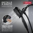 Delta Faucet Matte Black Multi Function Hand Shower 