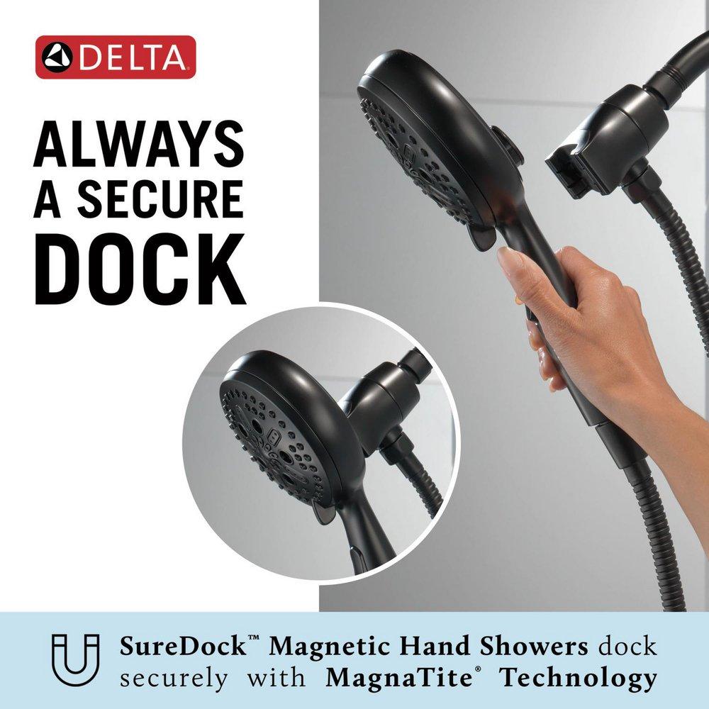 Delta Faucet Matte Black Multi Function Hand Shower 