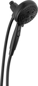 Delta Faucet Matte Black Multi Function Full Body, Full Spray w/ Massage, H2Okinetic&reg; PowerDrench&trade; Spray, Massage, Pause, Shampoo Rinsing and Shampoo Rinsing with Massage Showerhead 