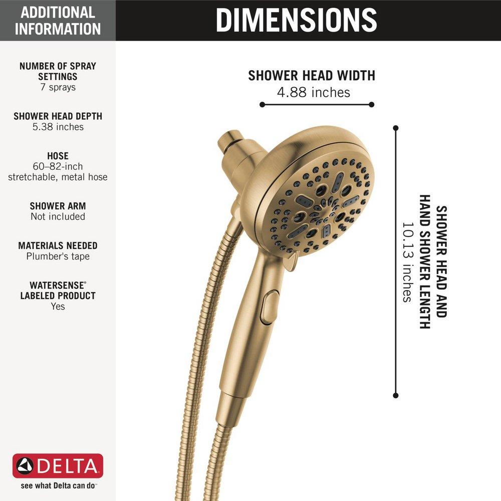 Multi Function Hand Shower in Champagne Bronze 