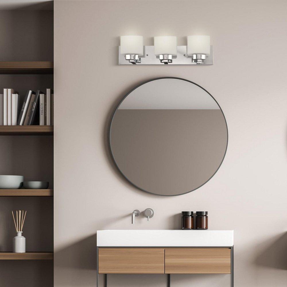 DOVE CREEK 3-LIGHT POLISHED CHROME BATH LIGHT 