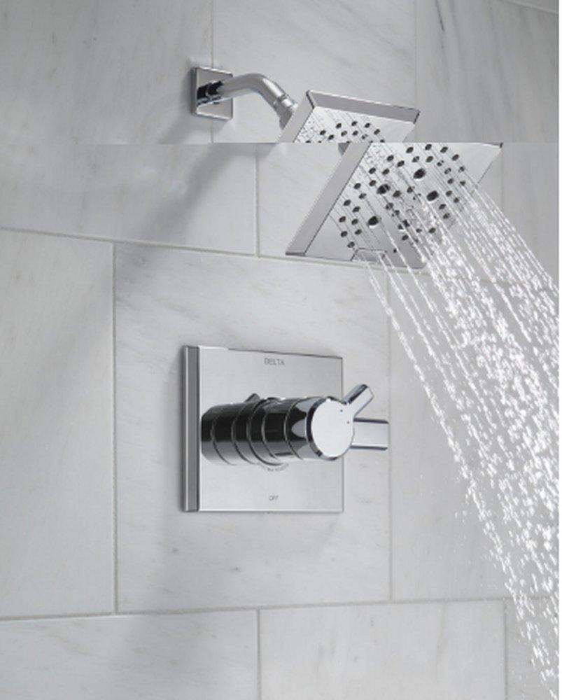 Delta Faucet Lumicoat Chrome Two Handle Multi Function Shower Faucet (Trim Only) 