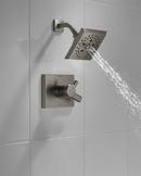 Delta Faucet Lumicoat Black Stainless Two Handle Multi Function Shower Faucet (Trim Only) 