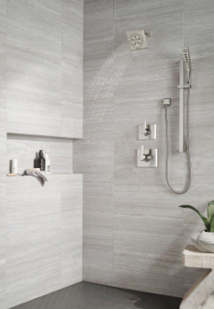 Delta Faucet Lumicoat Stainless Single Handle Multi Function Shower Faucet (Trim Only) 