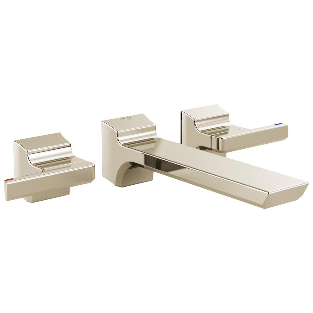 DELTA PIVOTAL TWO HANDLE WALL MOUNT BATHROOM FAUCET TRIM 