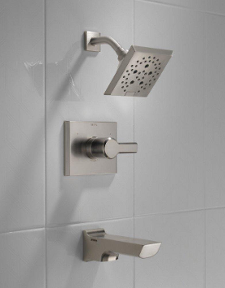 Delta Faucet Lumicoat Stainless Single Handle Multi Function Bathtub & Shower Faucet (Trim Only) 