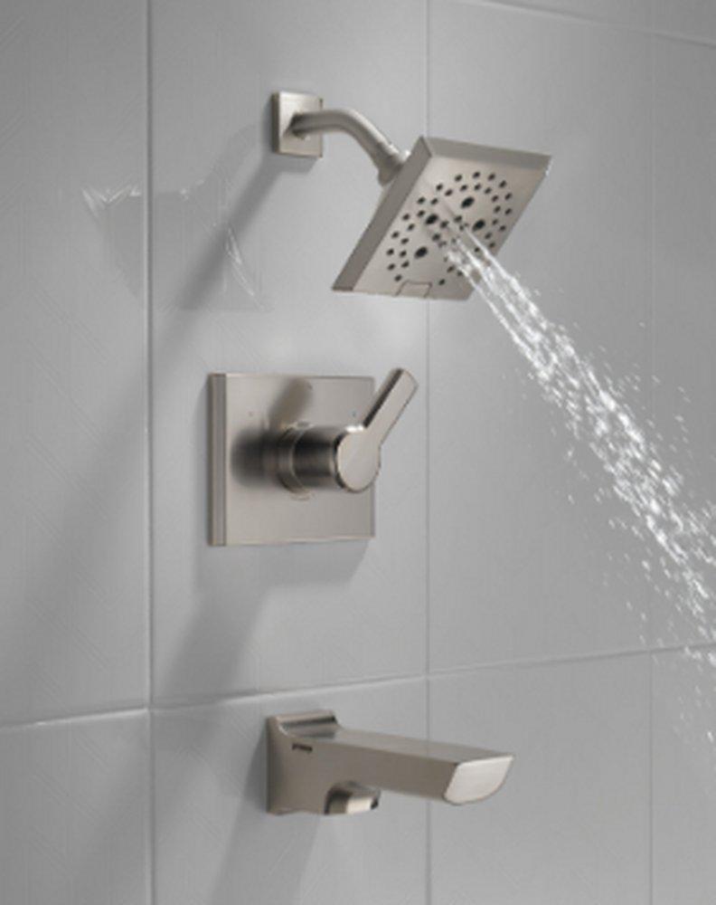 Delta Faucet Lumicoat Stainless Single Handle Multi Function Bathtub & Shower Faucet (Trim Only) 