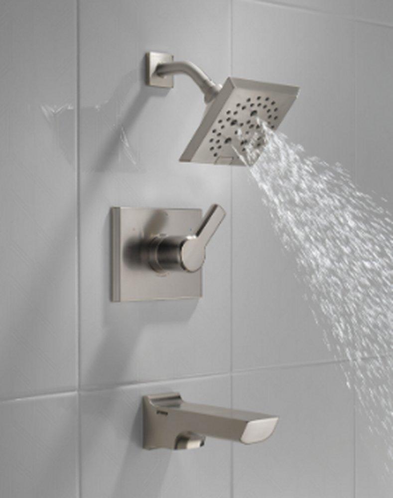 Delta Faucet Lumicoat Stainless Single Handle Multi Function Bathtub & Shower Faucet (Trim Only) 
