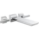 Delta Faucet Lumicoat Chrome Two Handle Wall Mount Tub Filler 