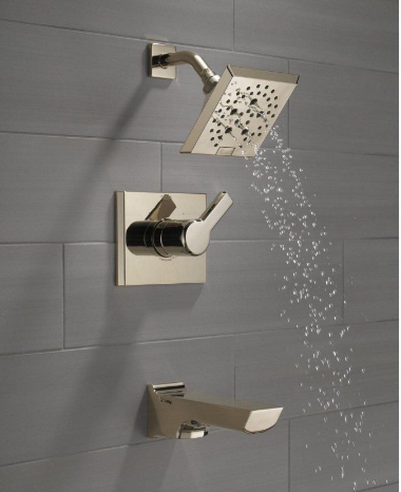 Delta Faucet Lumicoat Polished Nickel Single Handle Multi Function Bathtub & Shower Faucet (Trim Only) 