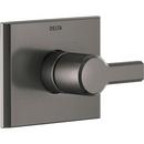 Delta Faucet Lumicoat Black Stainless Single Handle Pressure Balancing Valve Trim 