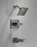 Delta Faucet Lumicoat Black Stainless Single Handle Multi Function Bathtub & Shower Faucet (Trim Only) 