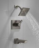 Delta Faucet Lumicoat Black Stainless Single Handle Multi Function Bathtub & Shower Faucet (Trim Only) 