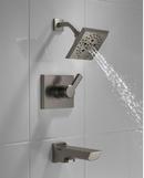 Delta Faucet Lumicoat Black Stainless Single Handle Multi Function Bathtub & Shower Faucet (Trim Only) 