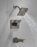 Delta Faucet Lumicoat Black Stainless Single Handle Multi Function Bathtub & Shower Faucet (Trim Only) 