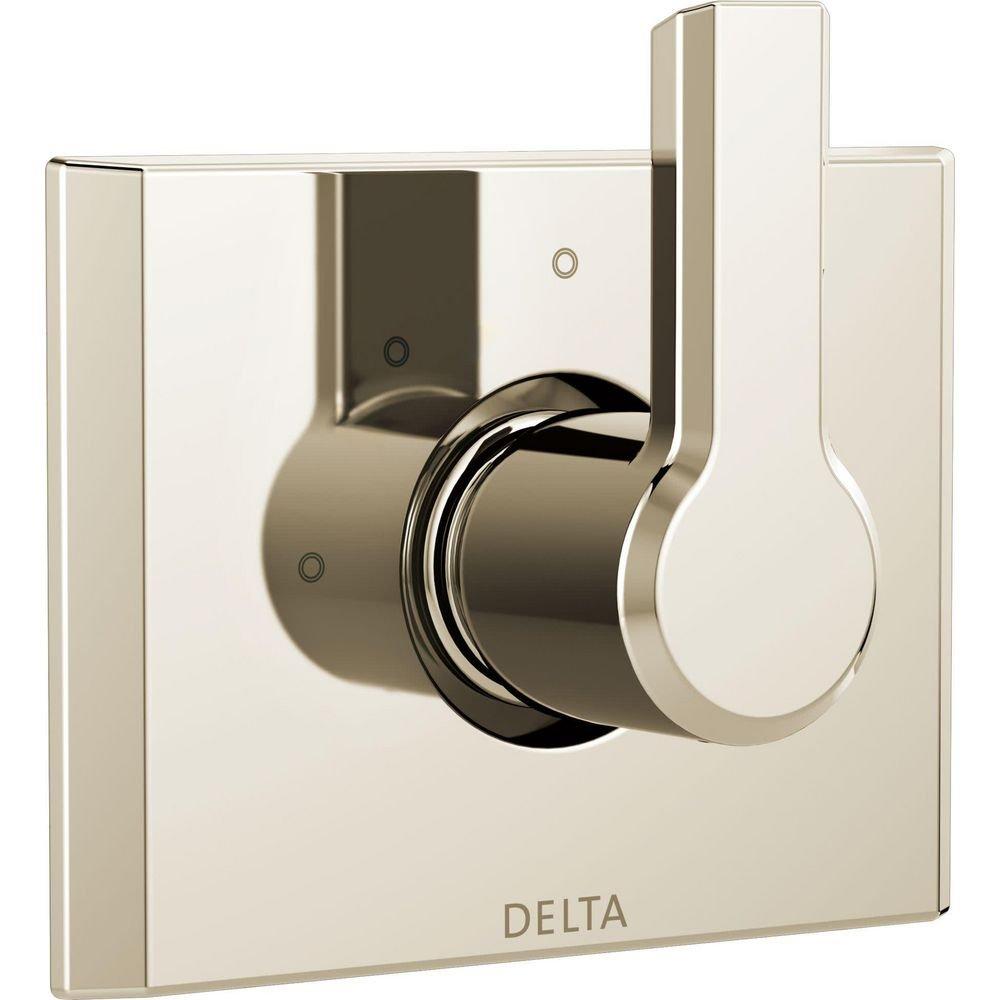 Delta Faucet Lumicoat Polished Nickel Single Handle Transfer & Diverter Valve Trim 