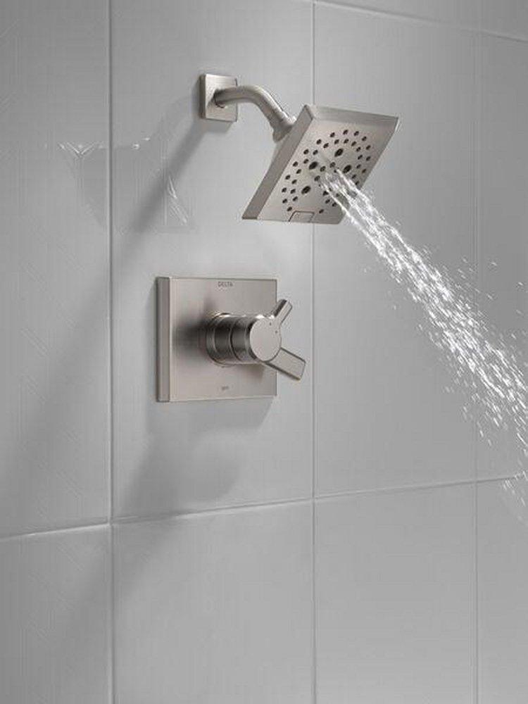 Delta Faucet Lumicoat Stainless Single Handle Multi Function Shower Faucet (Trim Only) 