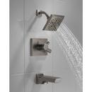 Delta Faucet Lumicoat Black Stainless Two Handle Multi Function Bathtub & Shower Faucet (Trim Only) 