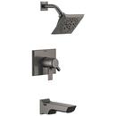 Delta Faucet Lumicoat Black Stainless Two Handle Multi Function Bathtub & Shower Faucet (Trim Only) 