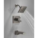 Delta Faucet Lumicoat Black Stainless Two Handle Multi Function Bathtub & Shower Faucet (Trim Only) 