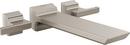 Two Handle Wall Mount Tub Filler in Lumicoat® Stainless