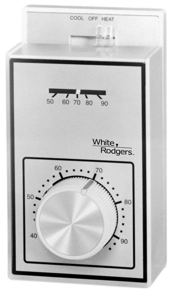 White-Rodgers Beige Non-programmable Thermostat 