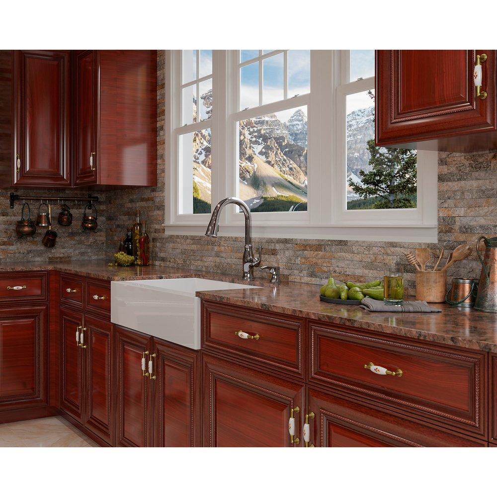Pfister Spot Defense Stainless Steel Single Handle Pull Down Kitchen Faucet 