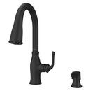 Pfister Matte Black Single Handle Pull Down Kitchen Faucet 