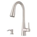 Single Handle Pull Down Kitchen Faucet in Spot Defense Stainless Steel