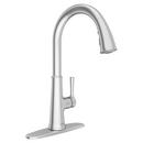 Single Handle Pull Down Kitchen Faucet in Polished Chrome