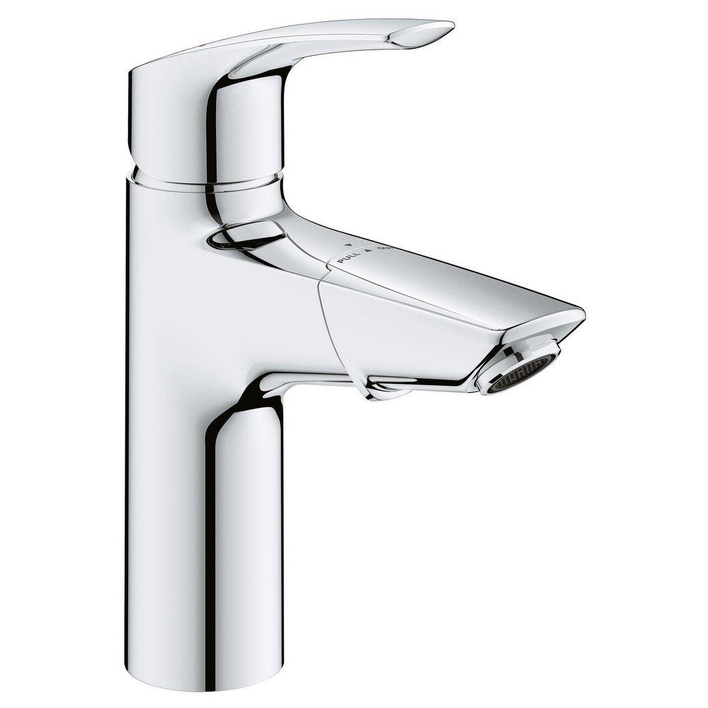 Single Handle Monoblock Bathroom Sink Faucet in StarLight Chrome 
