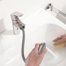 Single Handle Monoblock Bathroom Sink Faucet in StarLight Chrome 