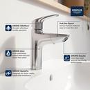 Single Handle Monoblock Bathroom Sink Faucet in StarLight Chrome 