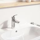 Single Handle Monoblock Bathroom Sink Faucet in StarLight Chrome 