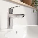 Single Handle Monoblock Bathroom Sink Faucet in StarLight Chrome 