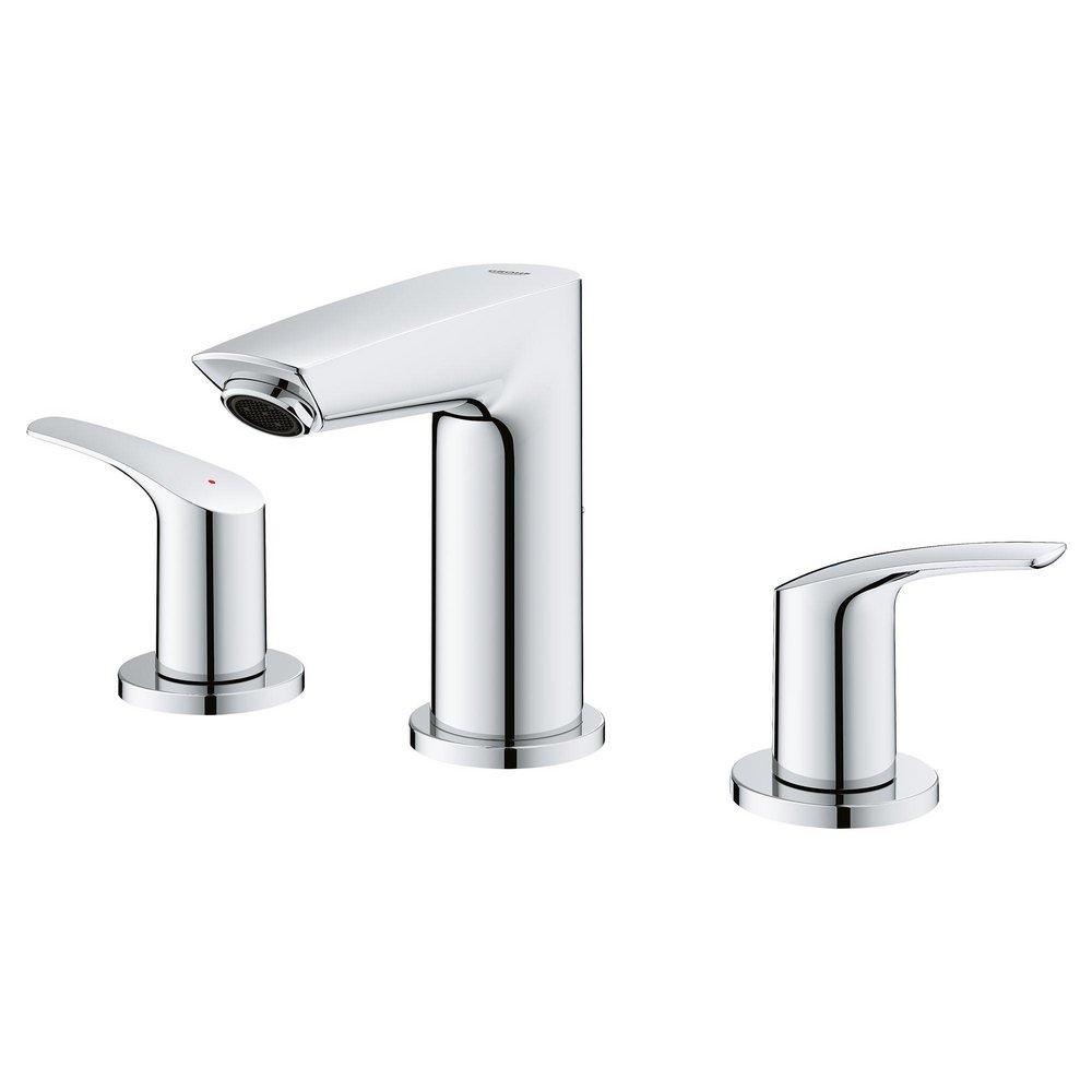 GROHE StarLight Chrome Two Handle Widespread Bathroom Sink Faucet 