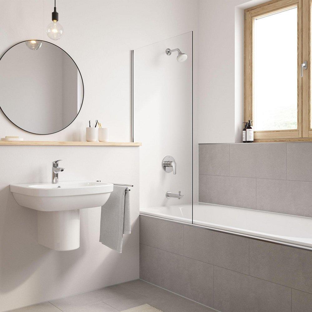 GROHE StarLight Chrome Single Handle Bathtub & Shower Faucet (Trim Only) 