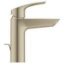 Single Handle Monoblock Bathroom Sink Faucet in Brushed Nickel 