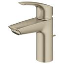 Single Handle Monoblock Bathroom Sink Faucet in Brushed Nickel 