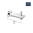 Wall Mount Tub Spout with Diverter in Chrome 