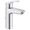 Single Handle Monoblock Bathroom Sink Faucet in Starlight Chrome