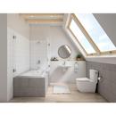 Single Handle Monoblock Bathroom Sink Faucet in Starlight Chrome 