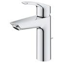 Single Handle Monoblock Bathroom Sink Faucet in Starlight Chrome 