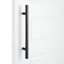 12 BACK TO BACK BRASS DOOR PULL SET BLACK 