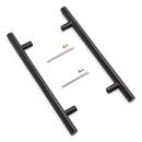 12 BACK TO BACK BRASS DOOR PULL SET BLACK 